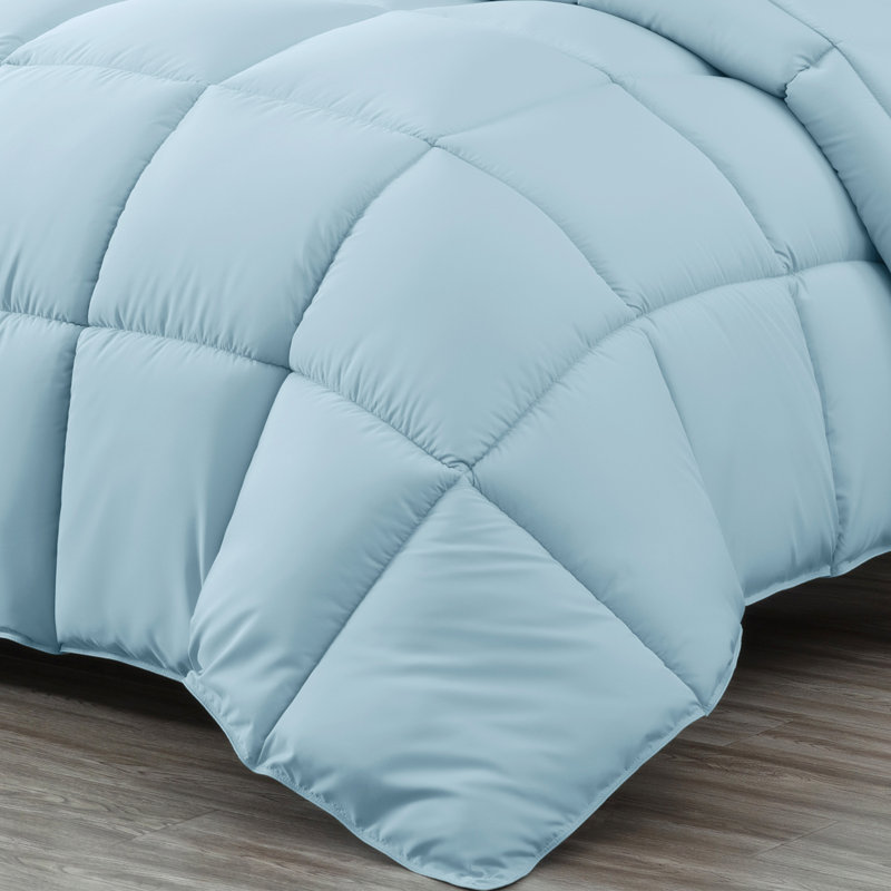 Chambray Blue Queen Microfiber All-Season Comforter