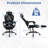 Ergonomic Office Chair with Retractable Footrest & 135° Stepless Tilting Backrest