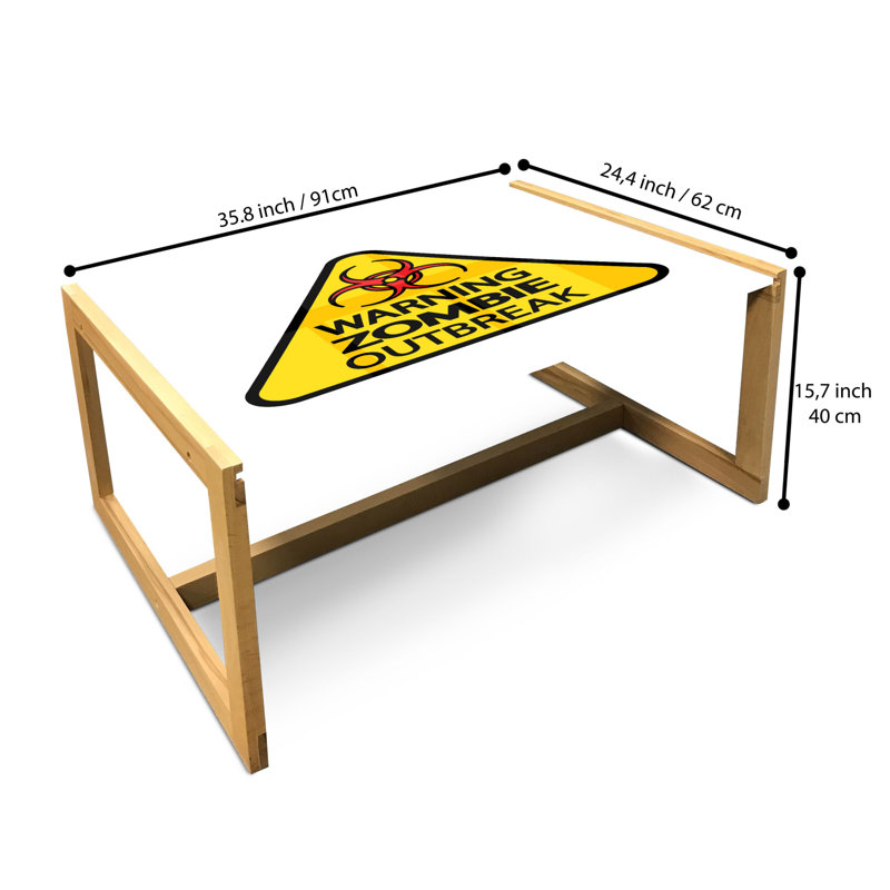 Brandy Sled Coffee Table, 40cm H x 91cm W x 62cm D