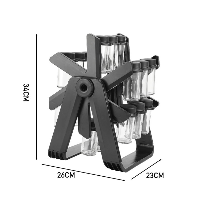 Ferrell Freestanding Spice Jar & Rack Set