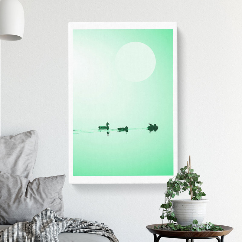 Serene Green - Wrapped Canvas Print, 91cm H x 60cm W x 3cm D