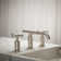 Purist® Widespread Bathroom Sink Faucet with Low Cross Handles and Low Spout