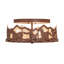 Rustic Lodge 3 - Light Flush Mount