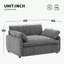 Canapé simple en chenille avec coussin-1270373191