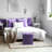 Oralle Sorbus Faux Suede Storage Ottoman Cube/Foldable/Collapsible with Button Lid Cover - 15-inch, Purple-1762752686