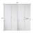 White Primed 60"W X 78"H Solid Core Shaker Bi-Fold Door With Installation Hardware Kit-117228064-117228067