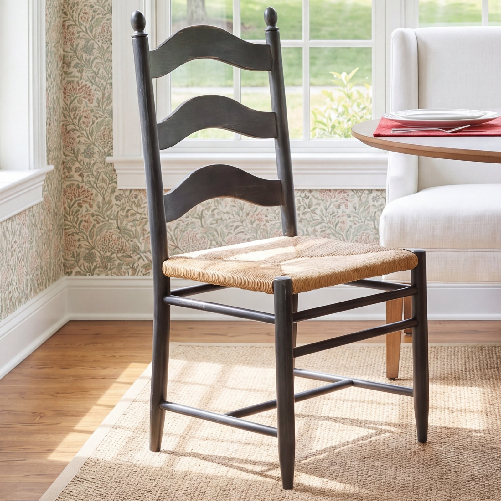 Country Living Oak Dining Chair, Green