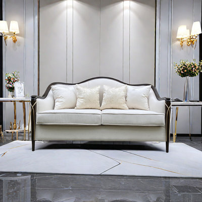 American solid wood light luxury fabric sofa