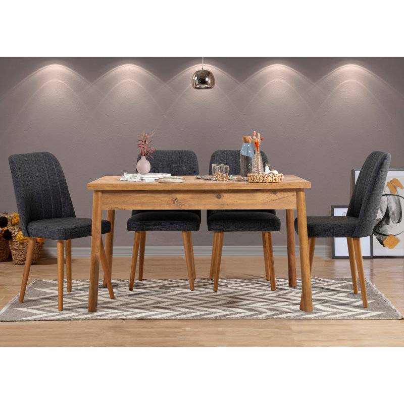 Ensemble repas pour 4 personnes Cleary, Brun, Brun, Noir