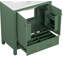 Meuble-lavabo de 30 po avec lavabo simple, armoire de rangement avec 2 portes à fermeture douce et tiroir