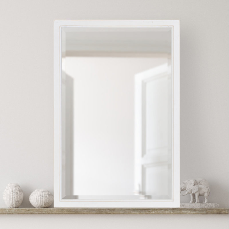Herbst Flat Mirror, 30" x 20", White