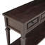 Console de style rétro classique avec 3 tiroirs supérieurs et tablette inférieure de style ouvert, facile à assembler-106637385