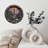 Mountain Sunset Cabin Wall Clock