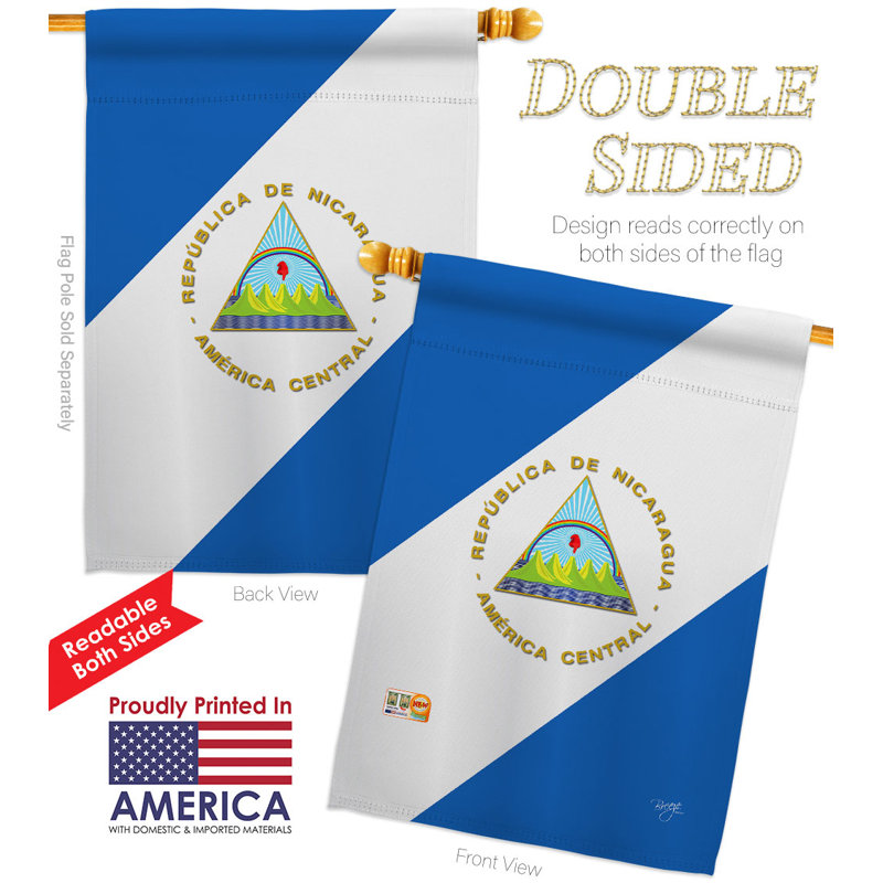 Double Sided 40'' H x 28'' W Polyester House Flag