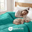 Édredon toutes saisons réversible en duvet 100% microfibre-814867523-855323598