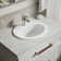 Pennington Ceramic Oval Drop-In Bathroom Sink with Overflow