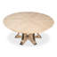Tower Round Solid Oak Dining Table-1187933853