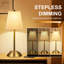 Dimmable Table Lamp Cordless Rechargeable Touch Control LED Desk Lamp for Bedroom Dining Table Counter