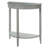 Florissant Transitional Half Moon Console Table with Bottom Shelf-331994656