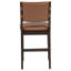 Chaise rembourrée en similicuir Tegan