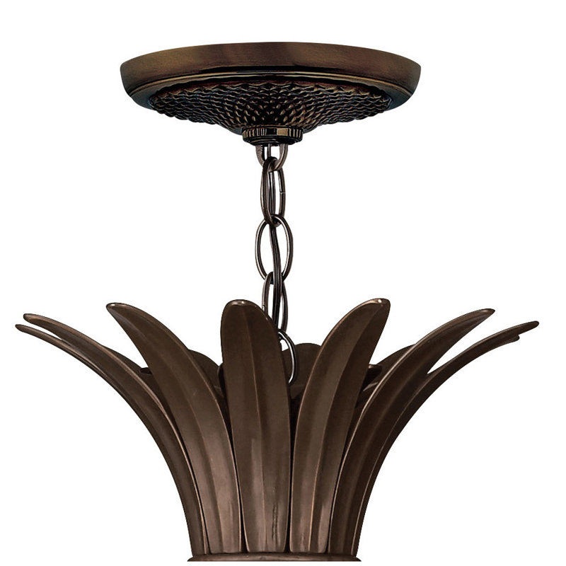 Plantation 4 Light Outdoor Hanging Lantern, Bronze