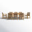 Atkin Acacia Wood Extendable Outdoor Dining Set