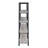 4-shelf Open Bookcase in Grey Driftwood and Black