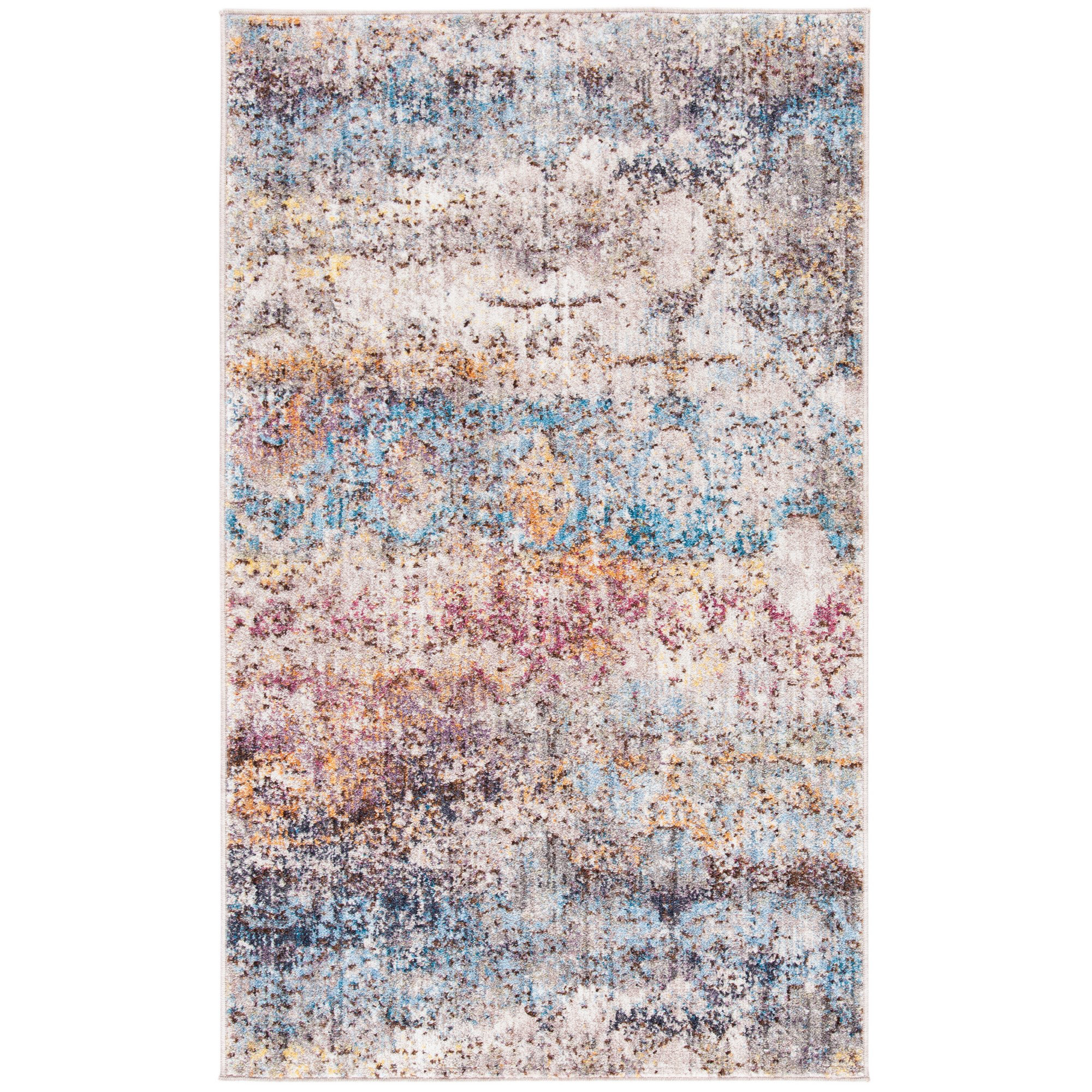 Bungalow Rose Gardner Performance Abstract Rug & Reviews | Wayfair