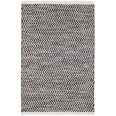 Coastal Black Handwoven Indoor/Outdoor Rug