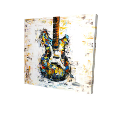 "Guitare colorée abstraite" sur