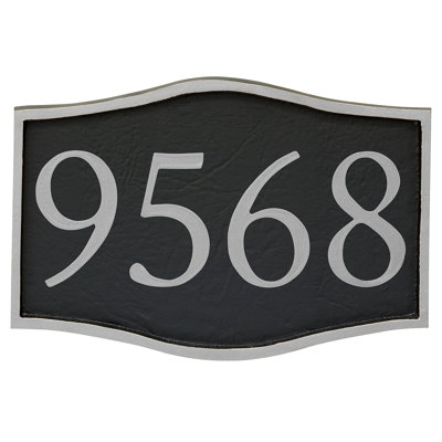 Plaque d’adresse murale sur 1 ligne serif