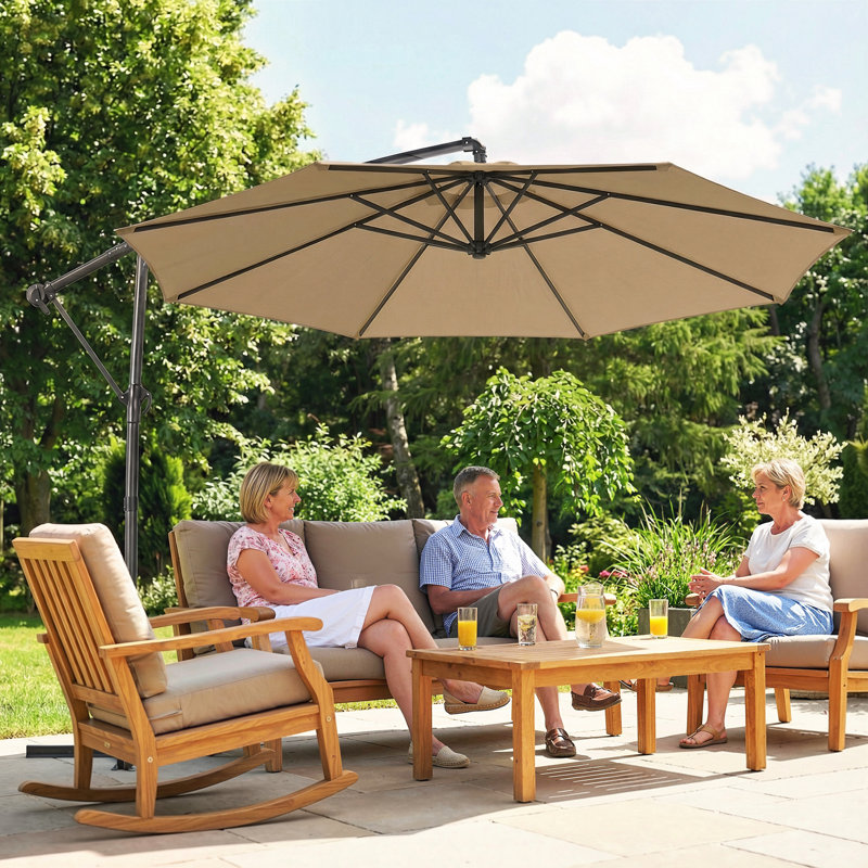 297cm Cantilever Parasol, Brown