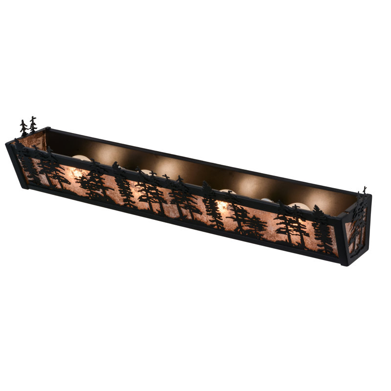Rustic Lodge 4 - Light Bath Bar, 40W, 6" H x 30" W x 6" D, White