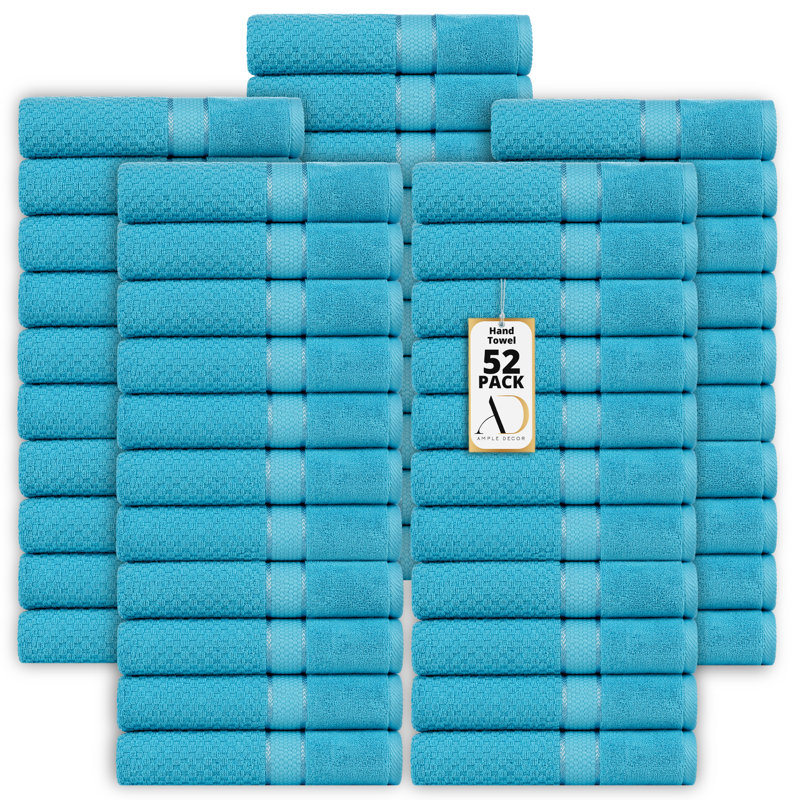 Collection de serviettes texturées 100% coton Mulaayam, Bleu ciel