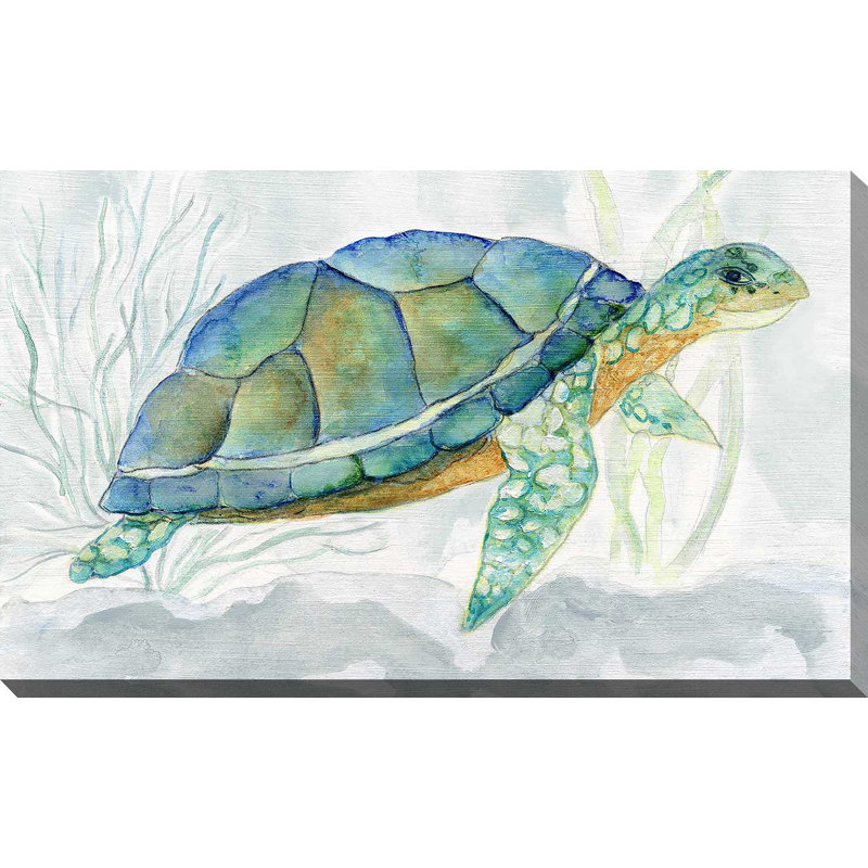 706-6108 Riding the Current I - Peinture, H 18 po x l 30 po x P 1 po, Toile tendue