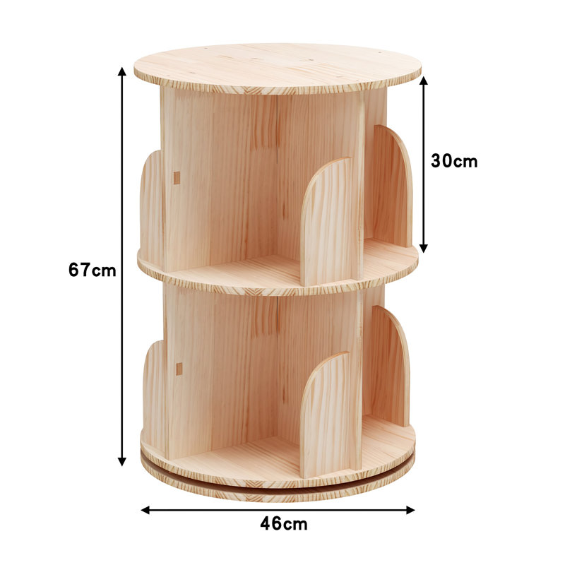 Rayva Bookcase, (2 Shelves) 27” H x 18” W x 18”D