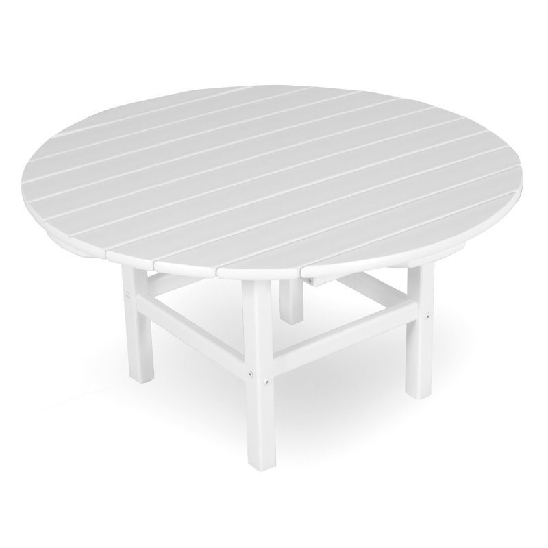 POLYWOOD Round 37" Conversation Table, White