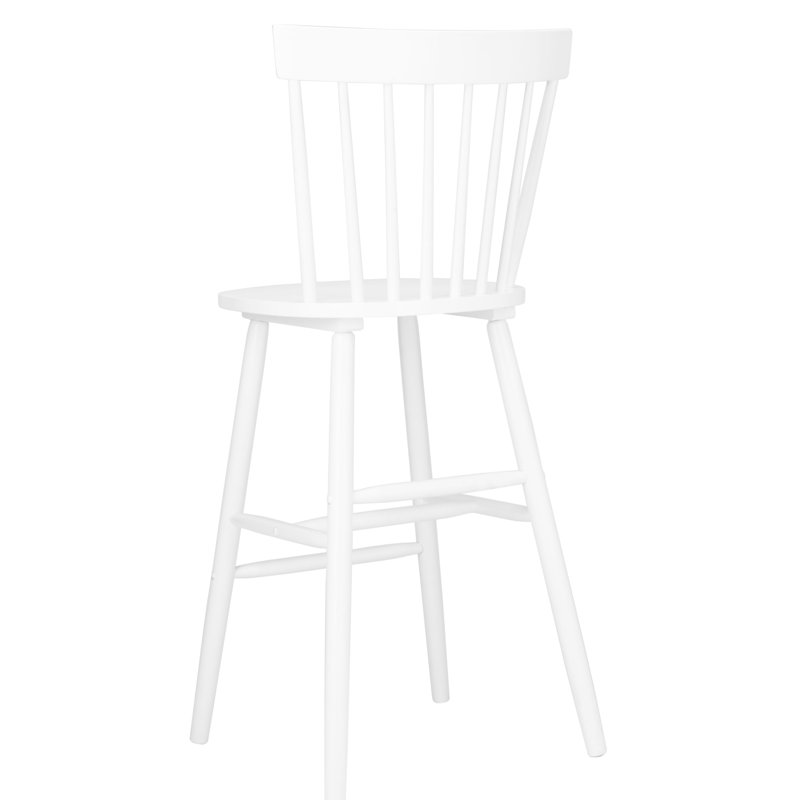 Solid Wood Counter Stool, White, Bar Stool (73.7cm Seat Height)