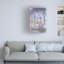 Art mural sur toile tendue - Claude Monet «The Poplars», art mural pour salon, chambre à coucher ou bureau - 10 x 19-13344153