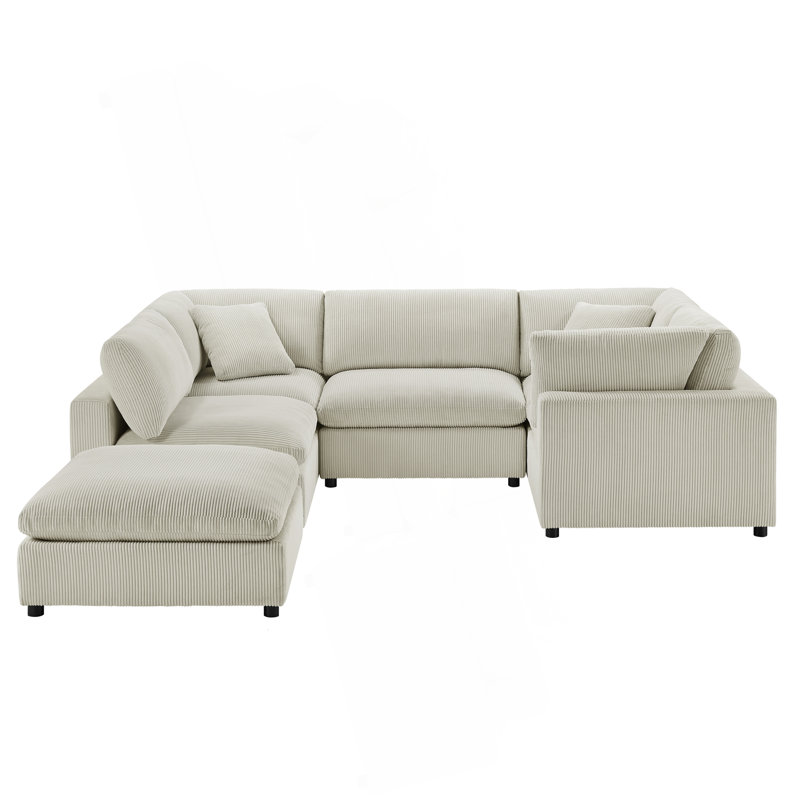 Canapé modulaire 6 pièces Chelsea - Beige, Beige
