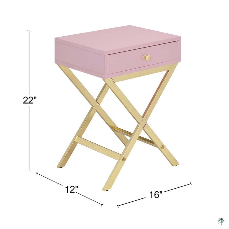 Rectangular Side Table With One Drawer