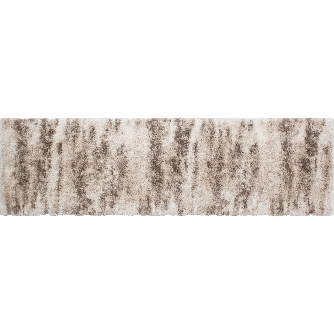 Alban Indoor Shag Beige Area Rug 17 Stories Rug 