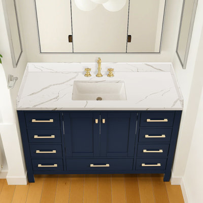 Ensemble de meuble-lavabo 48 po avec comptoir en quartz
