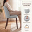 46.50cm H Fabric Upholstered Upholstered Back Side Chair in Light Grey-132716851