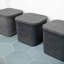 Sculpted Felt Storage Bin with Lid-983408669