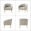 Briggitte Modern 31" W Boucle Armchair-2067074336