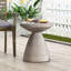 Table d'appoint d'extérieur en béton léger