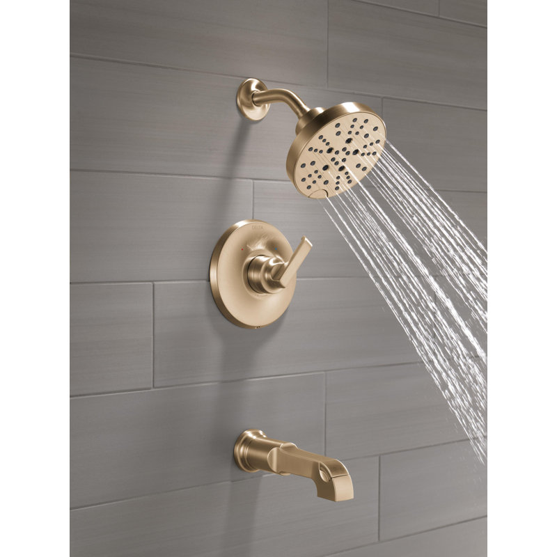Ensemble de garniture de robinet de baignoire Tetra, ensemble de robinet de baignoire, ensemble de pomme de douche et poignée, ensemble de baignoire