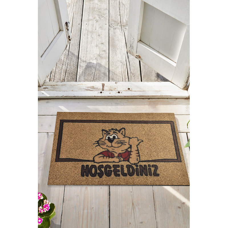 Durable PVC Doormat, Non-Slip Underside, 15.7 x 23.6 inches | 100% PVC Material, Machine Washable at 86°F | Perfect for Indoor & Outdoor Use, Easy to Clean, Stylish & Functional Welcome Mat