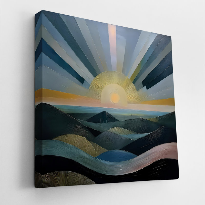 Radiating Sunrise, 24" H x 24" W